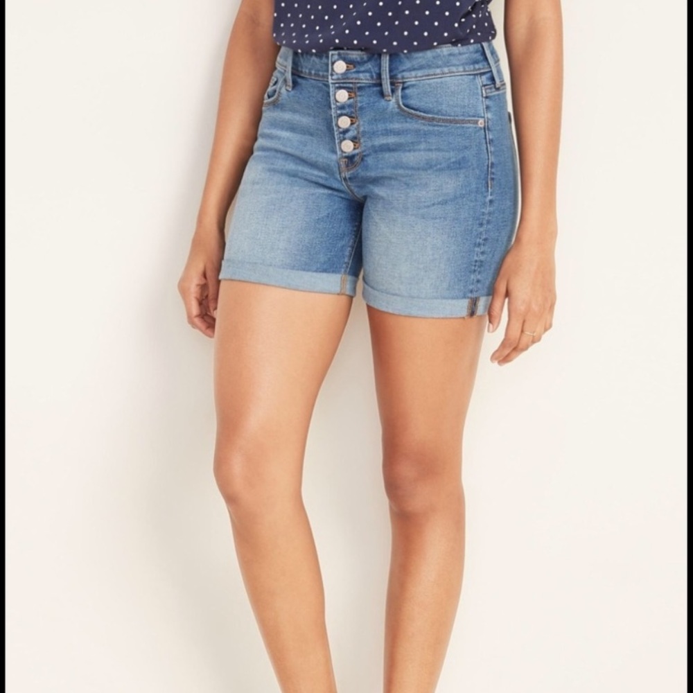 Old Navy High-Waisted Button-Fly Jean Shorts